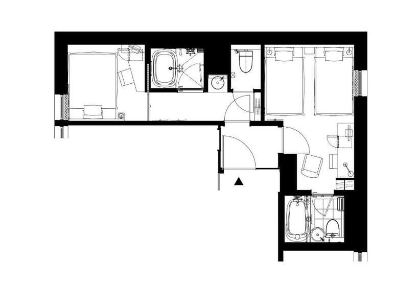 Appartement avec 1 Chambre Communicante, Nihonbashi Saibo