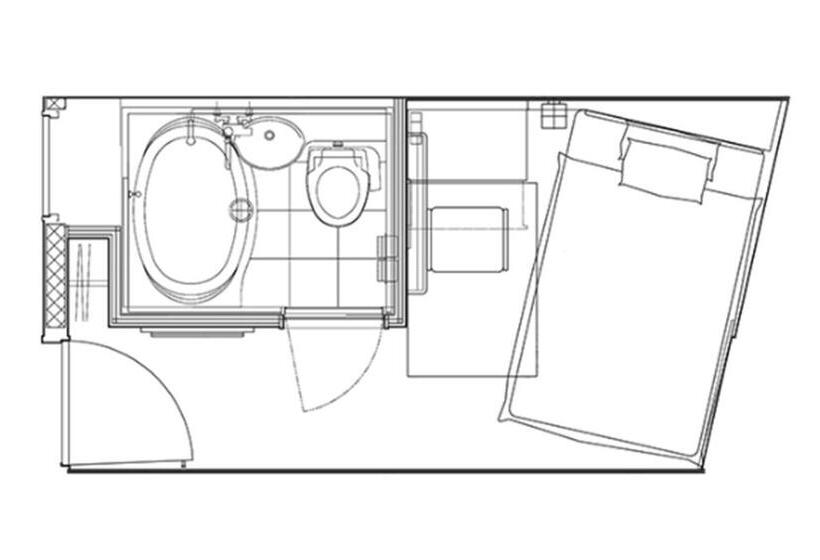 Chambre Standard Individuelle, Nihonbashi Saibo