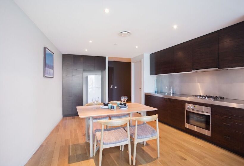 آپارتمان 1 خوابه با چشم‌انداز, The Sebel Residences Melbourne Docklands Serviced Apartments