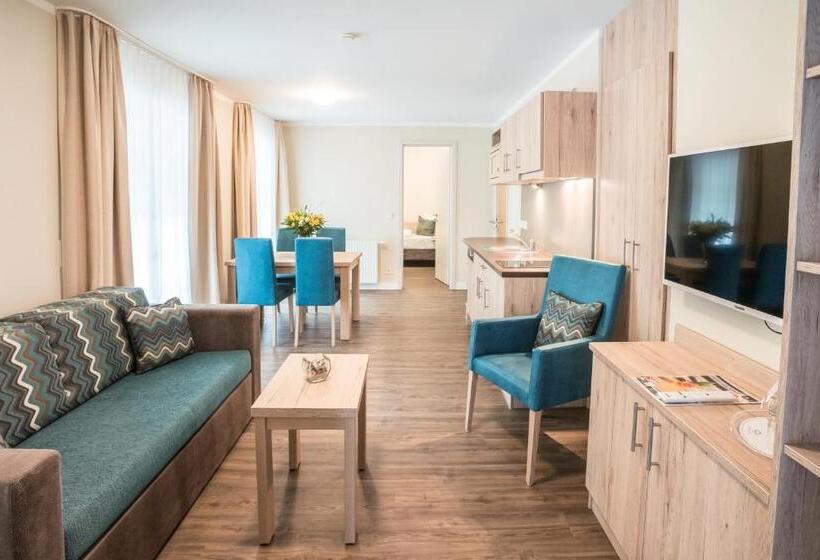 آپارتمان 1 خوابه با چشم‌انداز باغ, Akzent Apartmenthotel Residenz