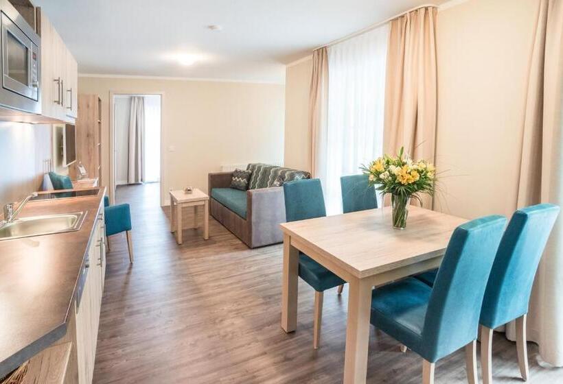 آپارتمان 1 خوابه با چشم‌انداز باغ, Akzent Apartmenthotel Residenz