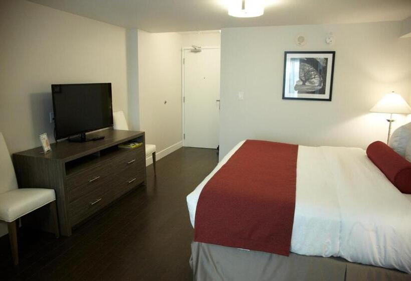 מיטת קינג בסוויטה, Admiral Inn Mississauga