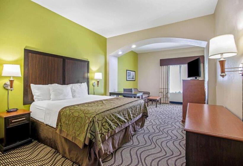 适合残疾人士使用的带超级大床的标准间, La Quinta By Wyndham Corpus Christi Airport