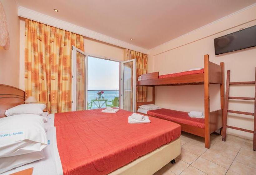 اتاق استاندارد چهار تخته با چشم‌انداز دریا, Corfu Maris