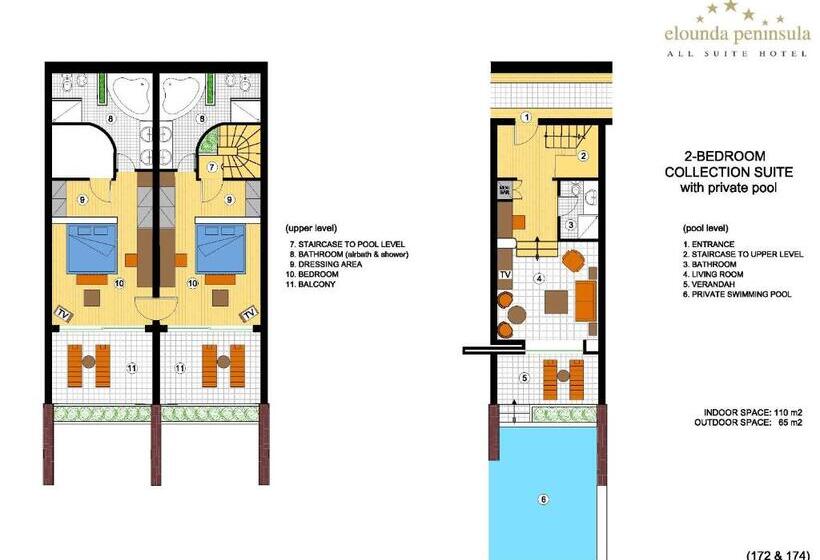 سوئیت 2 خوابه, Elounda Peninsula Luxury Resort, Six Senses Spa