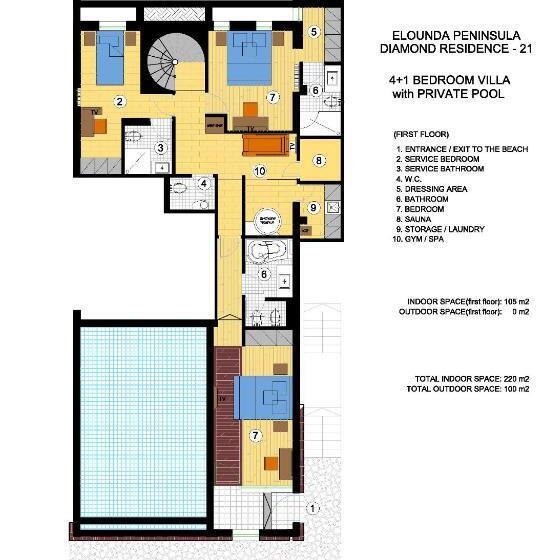 5 Bedroom Apartment, Elounda Peninsula Luxury Resort, Six Senses Spa