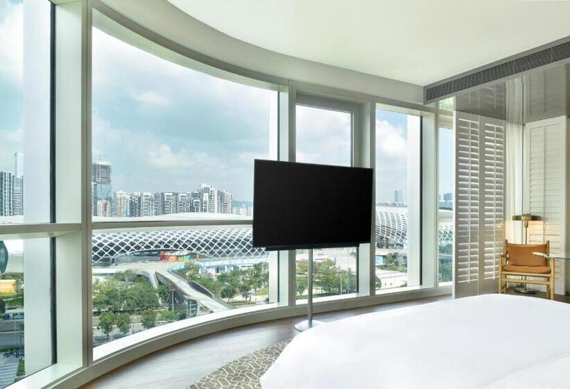 اتاق لوکس با تخت بزرگ, 深圳湾安达仕酒店 Andaz Shenzhen Bay