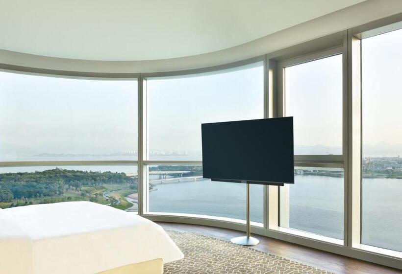 اتاق لوکس با چشم‌انداز, 深圳湾安达仕酒店 Andaz Shenzhen Bay