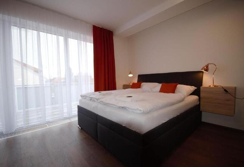带1个卧室的带阳台的公寓, Apartmány Viva Třeboň