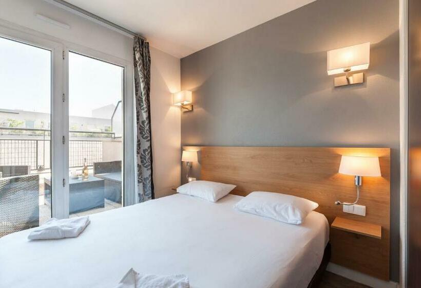 침실 1개 테라스 아파트, Residhotel Le Grand Prado