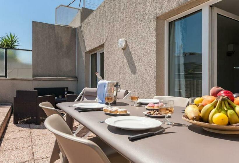 침실 1개 테라스 아파트, Residhotel Le Grand Prado