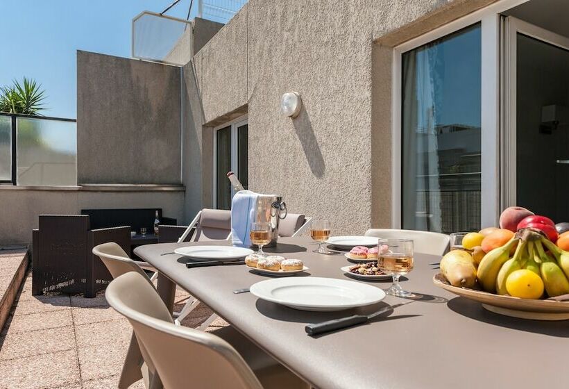 침실 1개 테라스 아파트, Residhotel Le Grand Prado