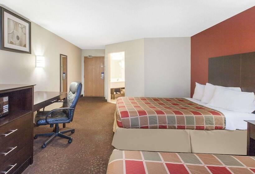 اتاق استاندارد با 2 تخت دوبل, Travelodge By Wyndham Romulus Detroit Airport