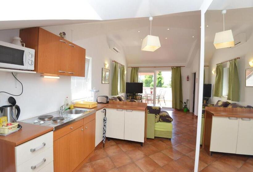 آپارتمان 1 خوابه با بالکن و چشم‌انداز دریا, Villa Elly
