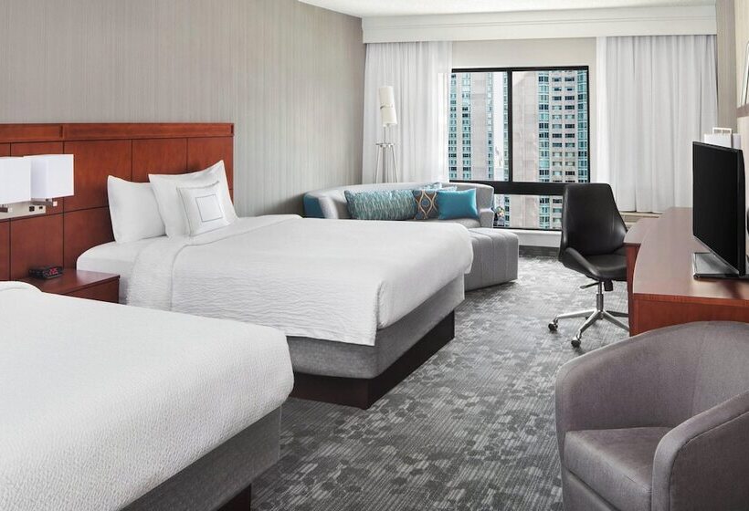 اتاق استاندارد با 2 تخت دوبل, Courtyard By Marriott Jersey City Newport