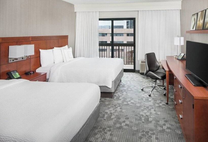 اتاق استاندارد با 2 تخت دوبل, Courtyard By Marriott Jersey City Newport