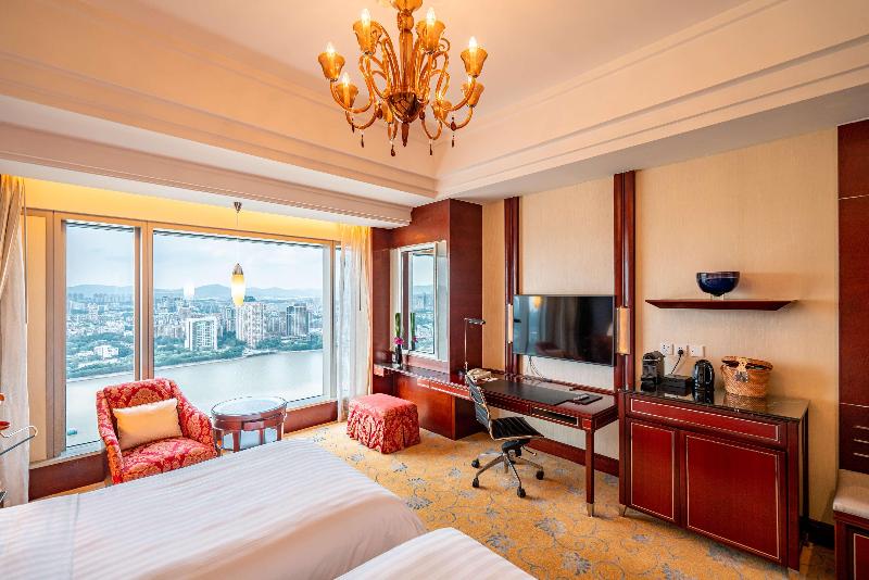 اتاق استاندارد با چشم‌انداز رودخانه, Shangri La Guangzhou 3 Minutes By Walking To Canton Fair Complex