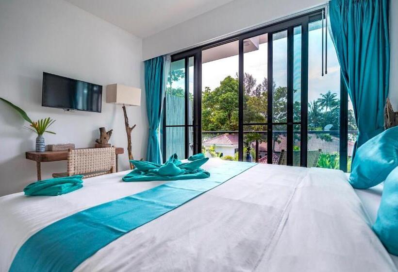 اتاق استاندارد با بالکن و چشم‌انداز دریا, By The Sea Koh Mak Boutique Guesthouse