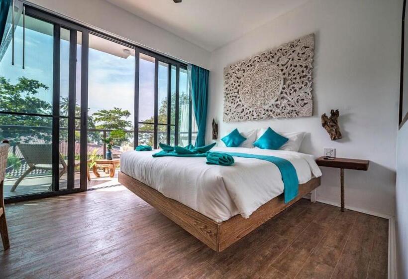 اتاق استاندارد با بالکن و چشم‌انداز دریا, By The Sea Koh Mak Boutique Guesthouse