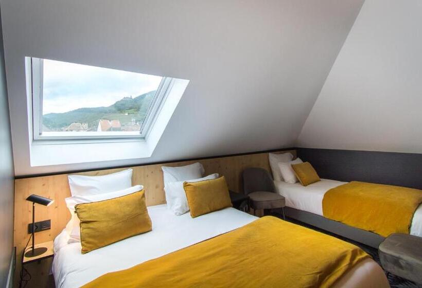 اتاق استاندارد سه نفره, L  Hôtel & Spa Ribeauville  Haut Koenigsbourg