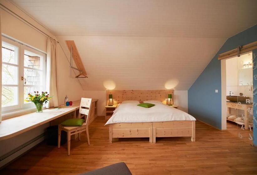 اتاق استاندارد با چشم‌انداز باغ, Lindengut Biohotel & Bio Herberge
