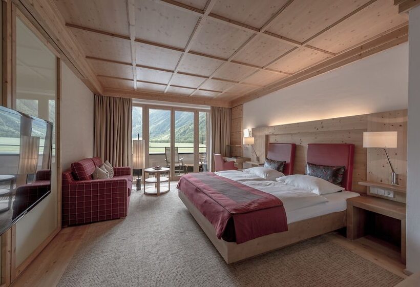 اتاق استاندارد با چشم‌انداز کوهستان, Aqua Dome 4 Sterne Superior Hotel & Tirol Therme Längenfeld