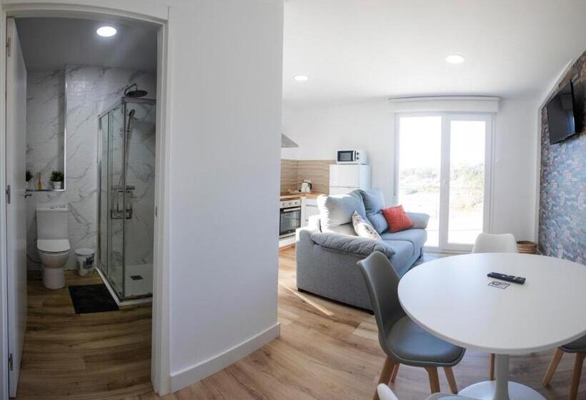 آپارتمان 1 خوابه با تراس, Hospedium Apartamentos Galitrips A Casa Da Reina