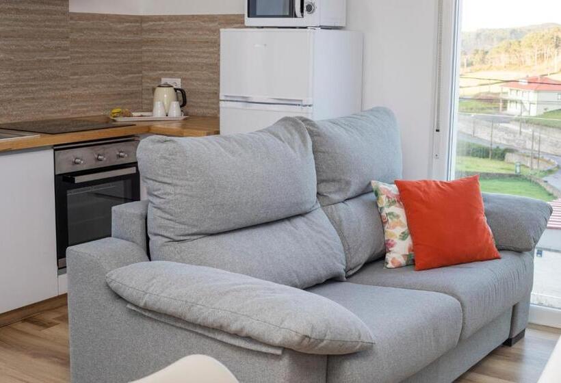 آپارتمان 1 خوابه با تراس, Hospedium Apartamentos Galitrips A Casa Da Reina