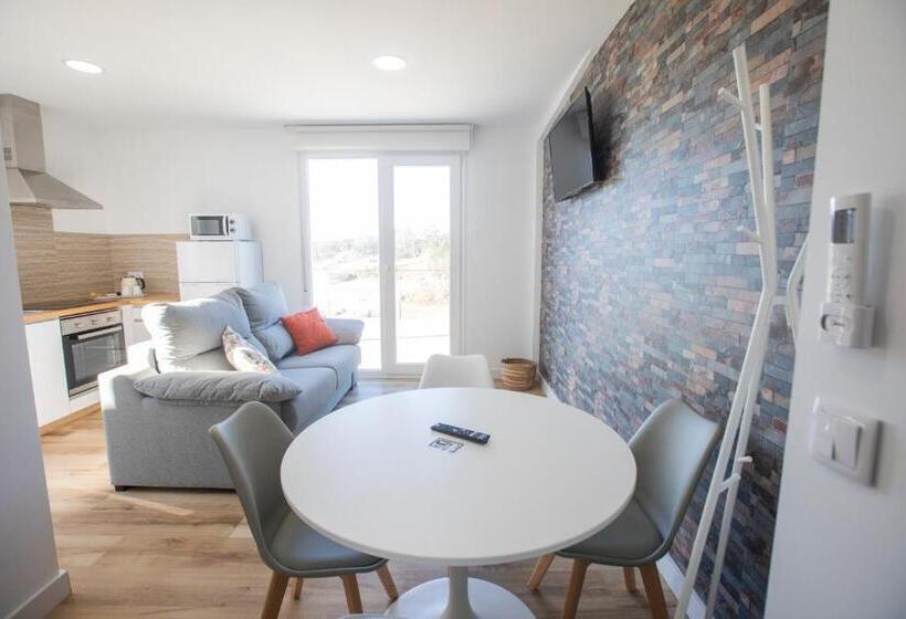 آپارتمان 1 خوابه با تراس, Hospedium Apartamentos Galitrips A Casa Da Reina