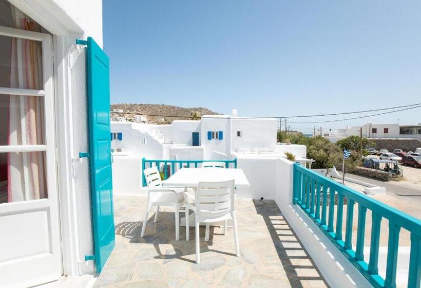 Standard Triple Room with Balcony, Cyclades Blue