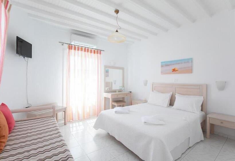 Standard Triple Room with Balcony, Cyclades Blue