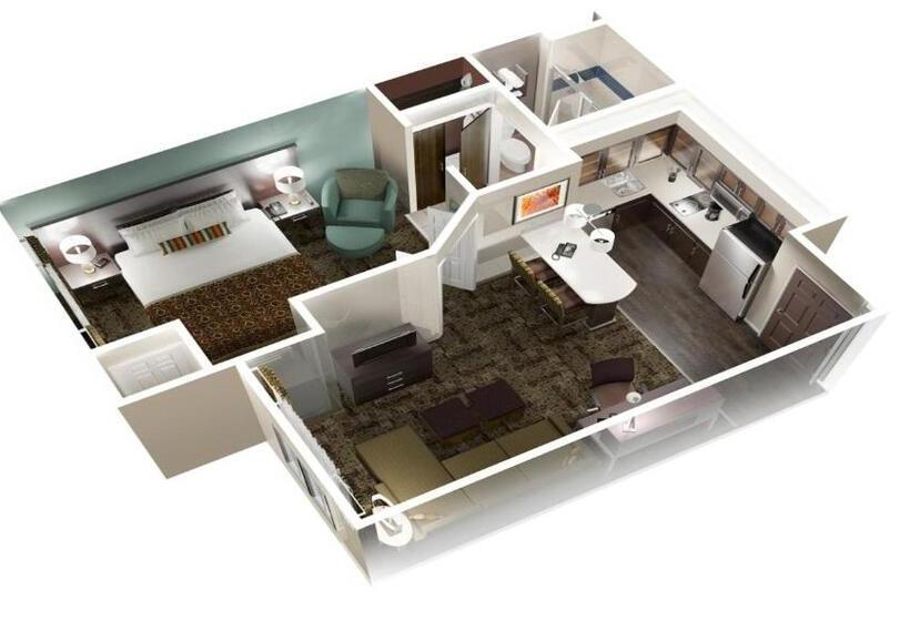מיטת קינג בסוויטה, Staybridge Suites Houston West   Energy Corridor, An Ihg