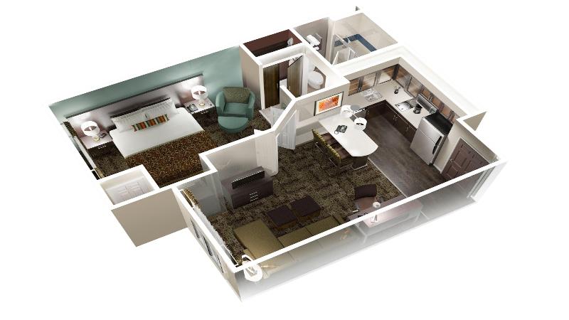מיטת קינג בסוויטה, Staybridge Suites Houston West   Energy Corridor, An Ihg