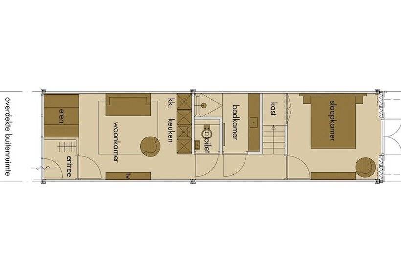 آپارتمان 1 خوابه, Dutchen Erfgoedpark De Hoop Appartementen