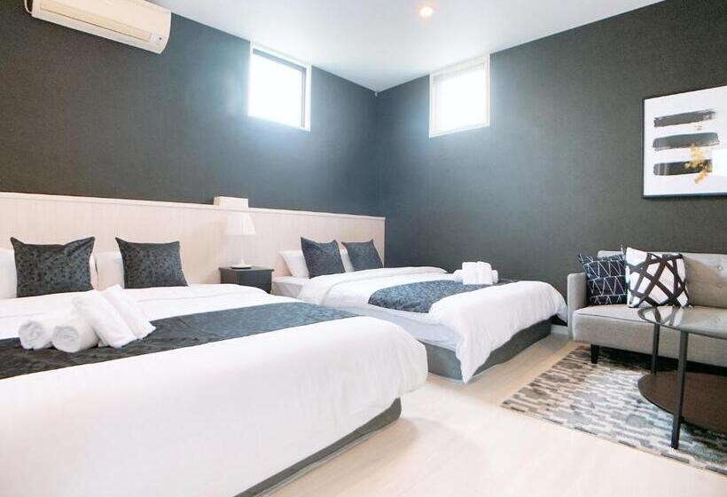 اتاق استاندارد با 2 تخت دوبل, Bar & Hotel Colors Miyajima