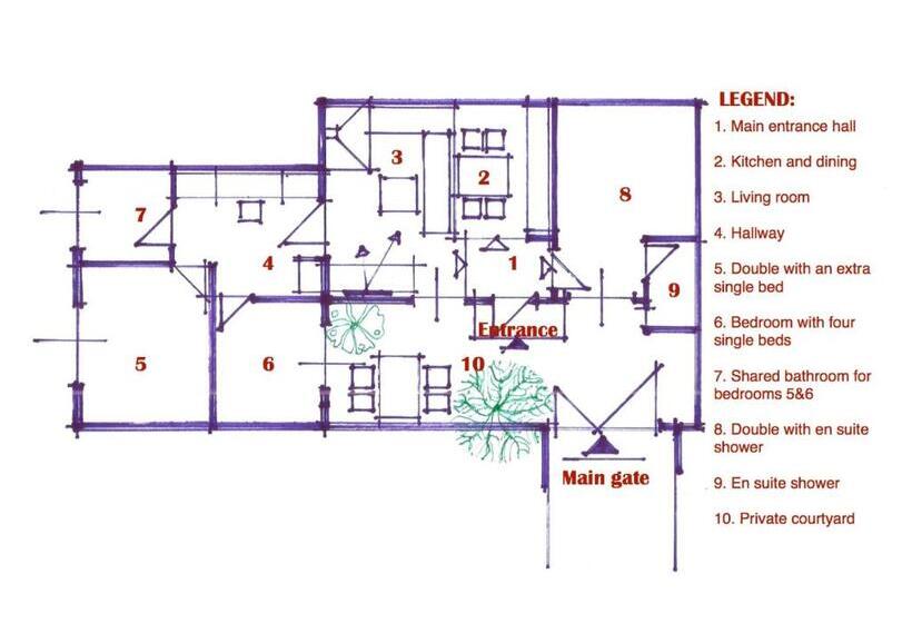 اتاق استاندارد سه تخته با سرویس بهداشتی مشترک, Guesthouse 7even