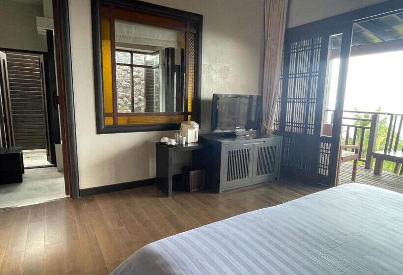 ویلای دلوکس 1 خوابه با چشم‌انداز دریا, Bhundhari Residence Koh Samui