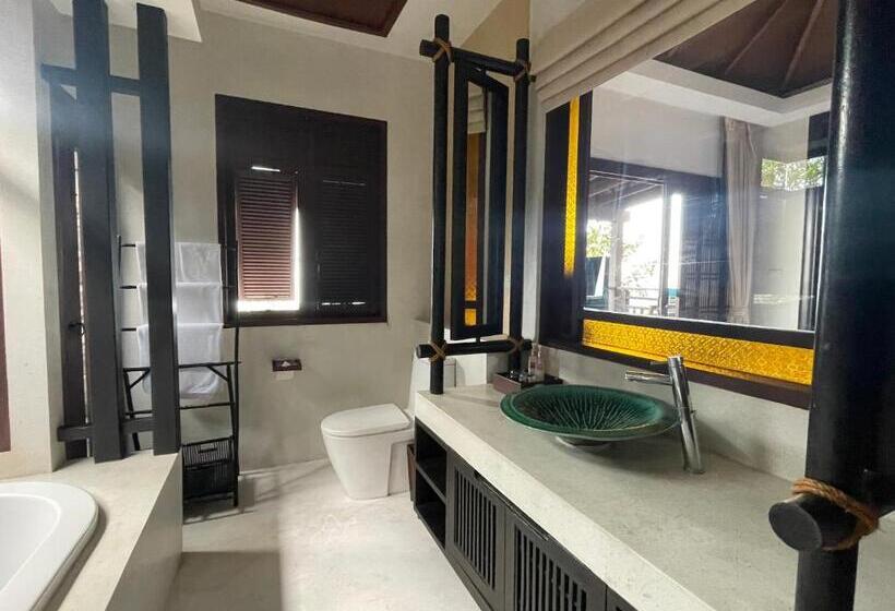 ویلای دلوکس 1 خوابه با چشم‌انداز دریا, Bhundhari Residence Koh Samui