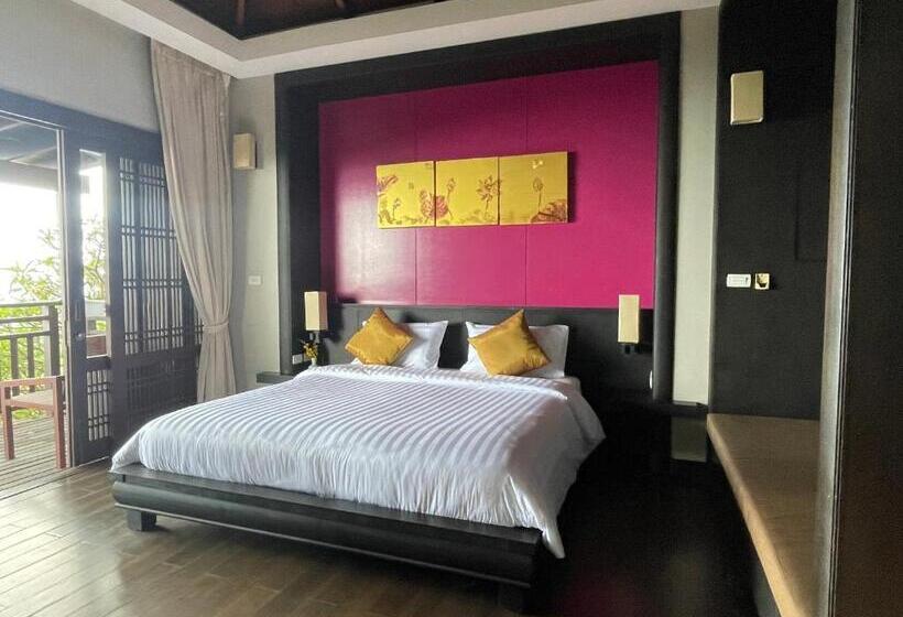 ویلای دلوکس 1 خوابه با چشم‌انداز دریا, Bhundhari Residence Koh Samui