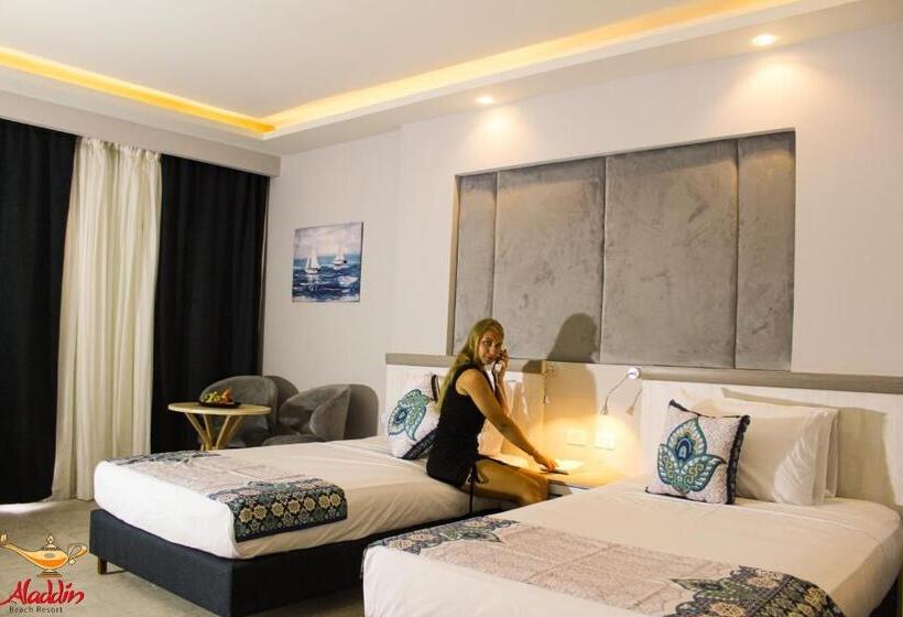 اتاق استاندارد با چشم‌انداز باغ, Aladdin Beach Resort