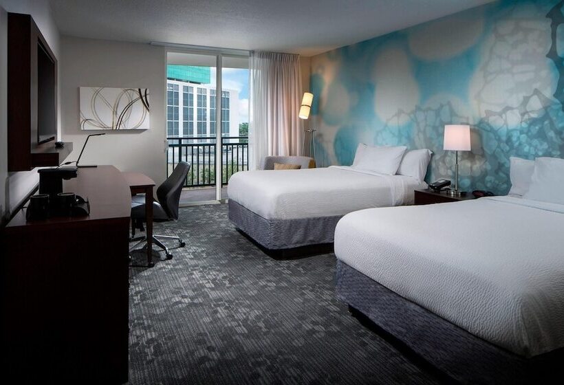 اتاق استاندارد با 2 تخت دوبل, Courtyard Miami Dadeland