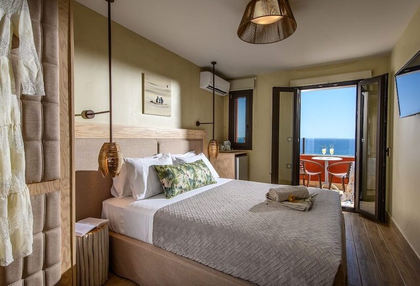 اتاق لوکس با چشم‌انداز دریا, Esperides Resort Crete The Authentic Experience