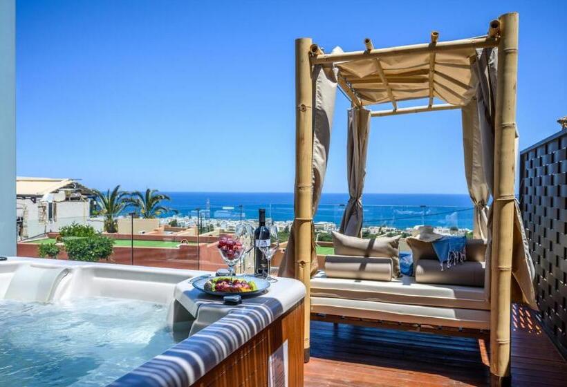 Suite Hot Tub & Sea View, Esperides Resort Crete The Authentic Experience