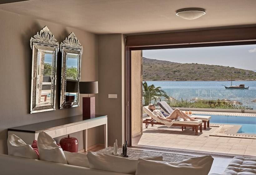 ویلای 1 خوابه با چشم‌انداز دریا, Elounda Gulf Villas By Sandglass
