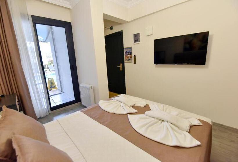 اتاق استاندارد با چشم‌انداز استخر, Mykonut Boutique Suites