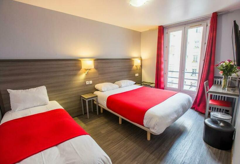 Standard Triple Room, Hipotel Paris Perelachaise Republique