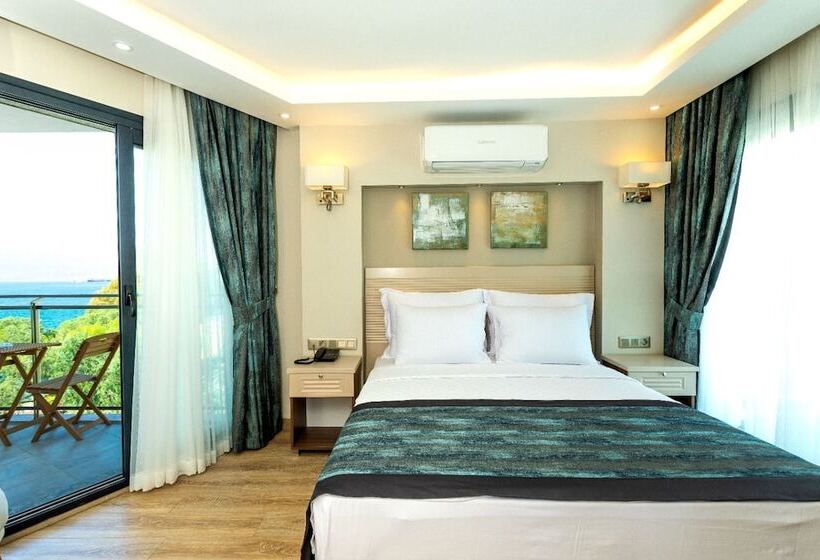 اتاق استاندارد با چشم‌انداز کوهستان, Gulluk Yalı Boutique Otel