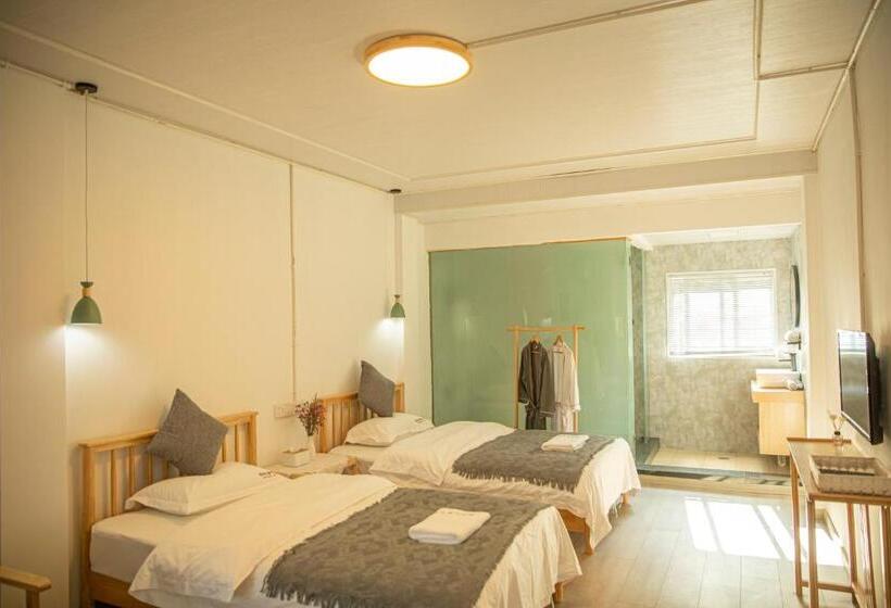 اتاق استاندارد با چشم‌انداز باغ, 雪湖轻奢民宿 Snowlake Inn