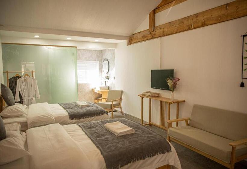 اتاق استاندارد با چشم‌انداز باغ, 雪湖轻奢民宿 Snowlake Inn