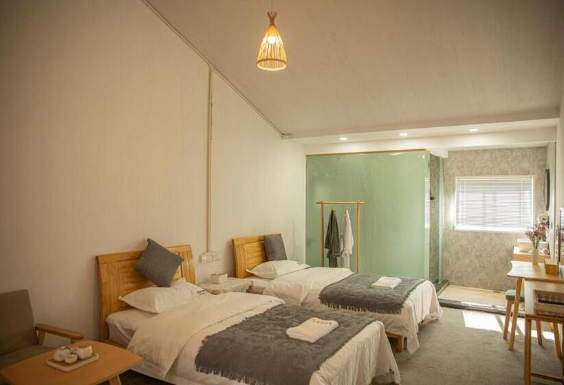 اتاق استاندارد با چشم‌انداز باغ, 雪湖轻奢民宿 Snowlake Inn